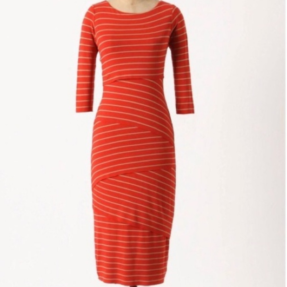 Anthropologie Bailey 44 Striped Column Dress